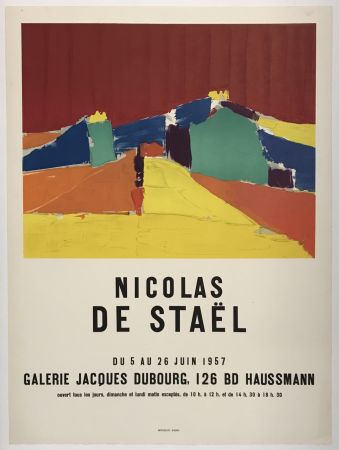 Affiche De Stael - Galerie Jacques Dubourg