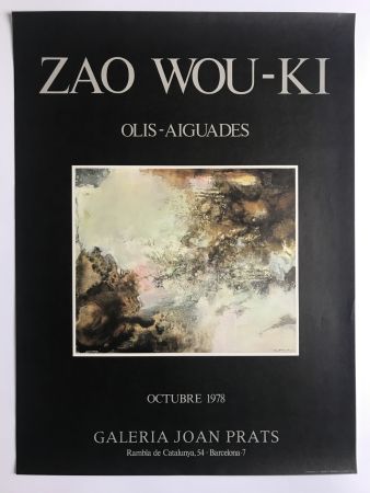 Affiche Zao - Galerie Joan Prats