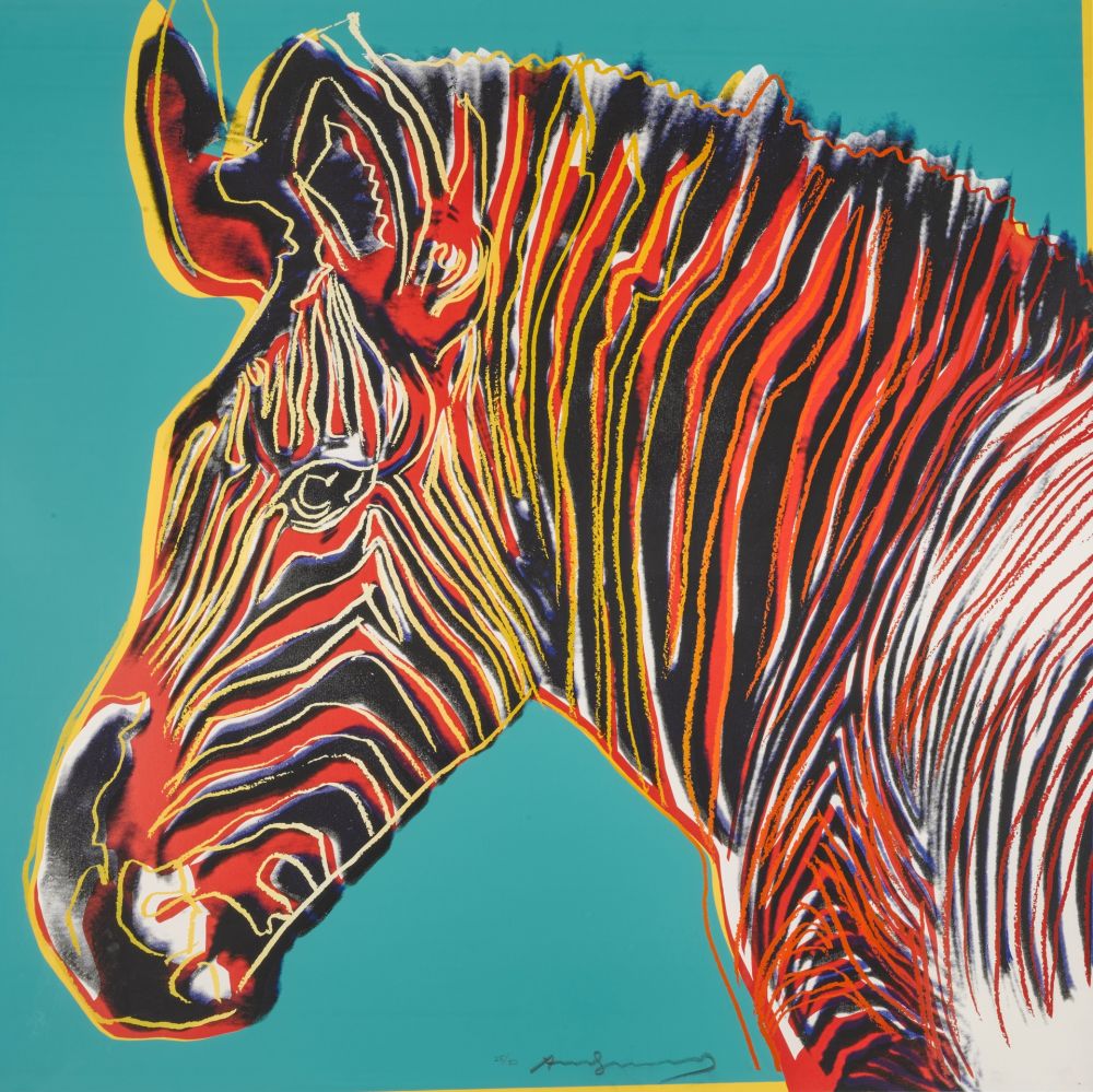 Sérigraphie Warhol - Grevys Zebra (FS II.300)