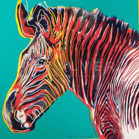 Sérigraphie Warhol - Grevys Zebra (FS II.300) by Andy Warhol