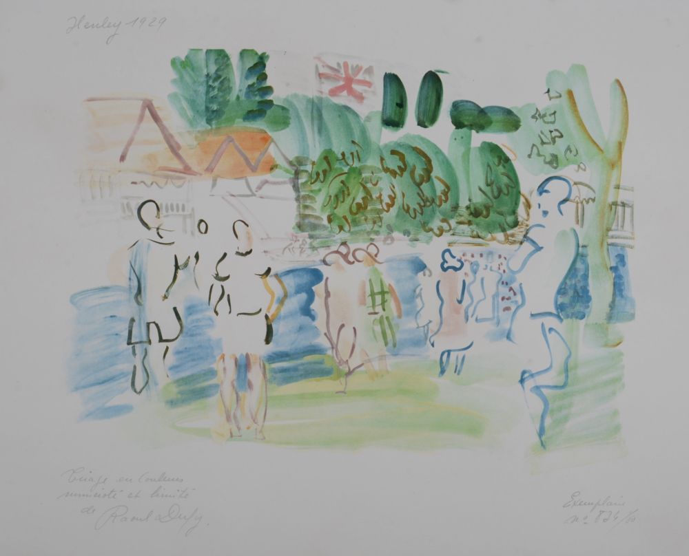 Lithographie Dufy - Henley 1929, 1949