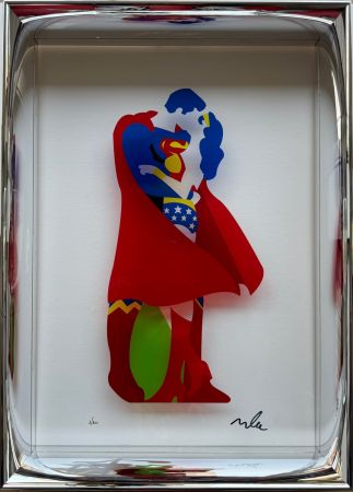 Sérigraphie Lodola - Heroes in love (Plexiglass)