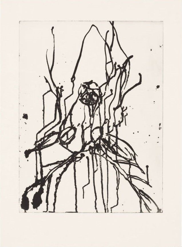 Aquatinte Baselitz - Hirsch I (black)