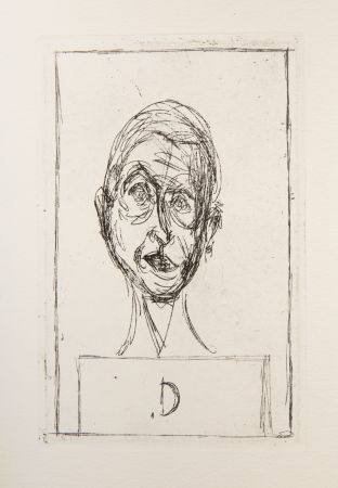 Gravure Giacometti - Histoire de rats (Self Portrait II)