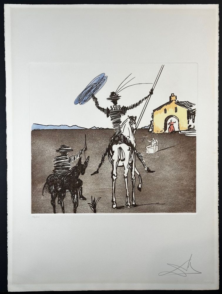 Gravure Dali - Historia de Don Quichotte de la Mancha The Imppossible Dream