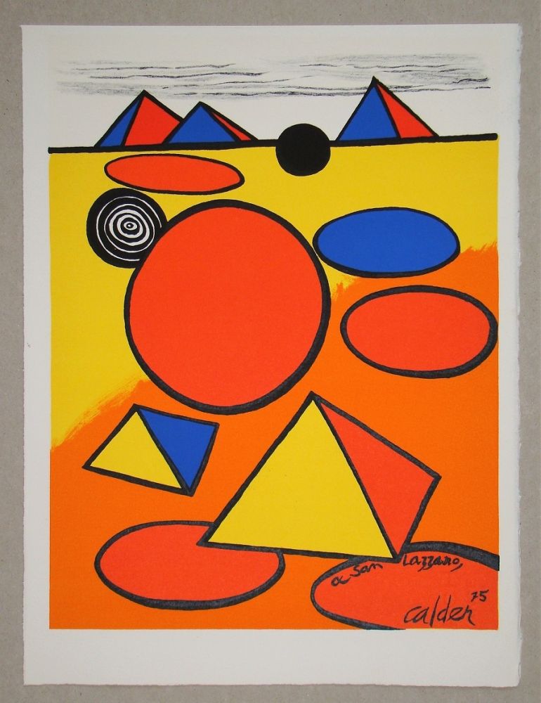 Lithographie Calder - Hommage à San Lazzaro