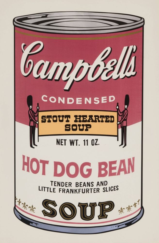 Sérigraphie Warhol - Hot Dog Bean (from Campbell's Soup II)