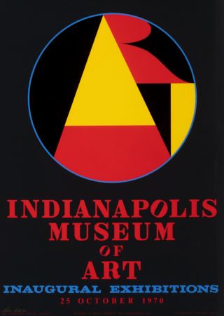 Sérigraphie Indiana - Indianapolis Museum of Art, Inaugural Exhibitions, 1970