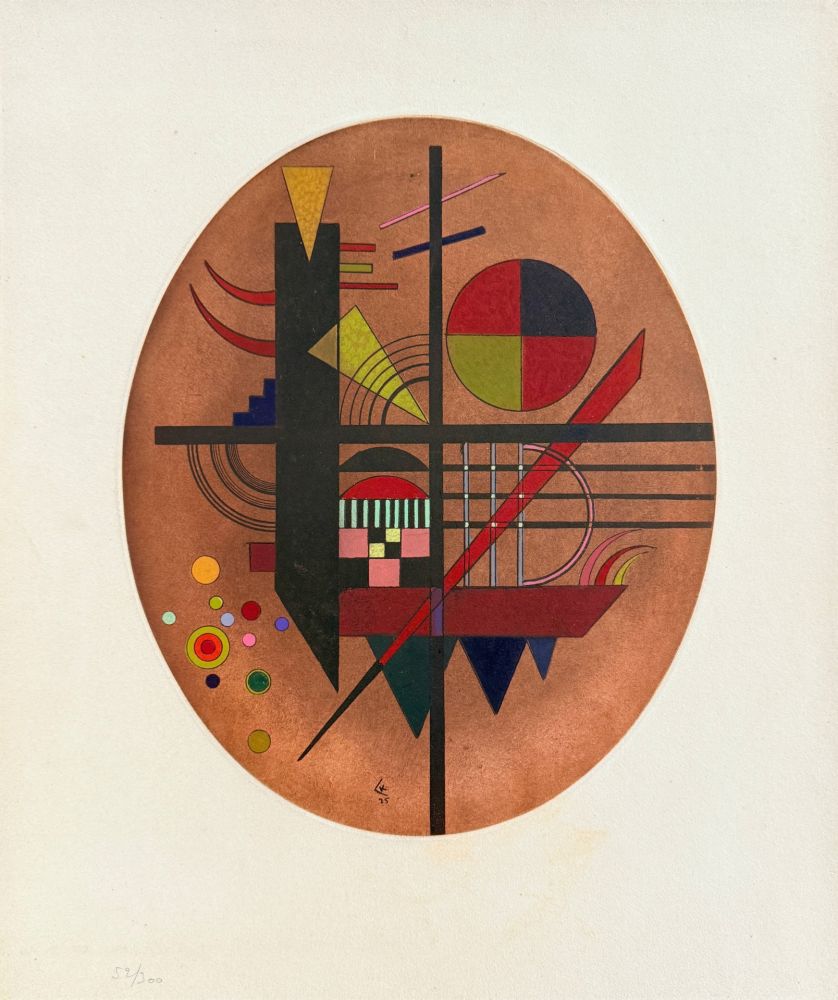 Eau-Forte Et Aquatinte Kandinsky - Intime Mitteilung (Message intime)