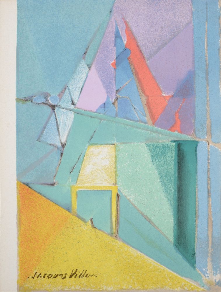 Lithographie Villon - Intimité, 1964.