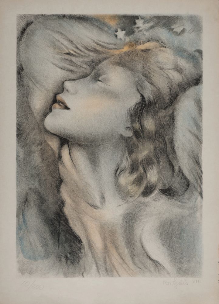 Lithographie Lydis - Jeune fille, 1938 - Hand-signed