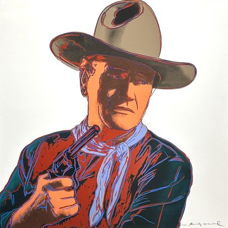 Sérigraphie Warhol - John Wayne [Unique] (FS II.377)