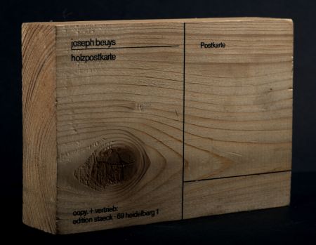 Multiple Beuys - Joseph Beuys : Holzpostkarte (Wood postcard), 1974