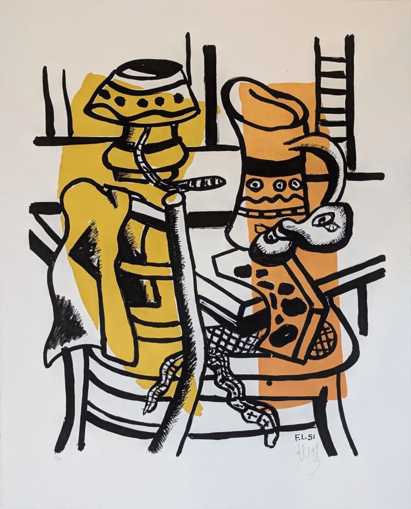 Lithographie Leger - La chaise 