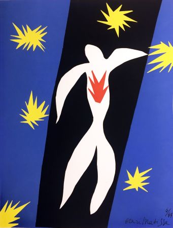 Lithographie Matisse - LA CHUTE D'ICARE. Verve. Vol. IV, No. 13. DE LA COULEUR (1945).