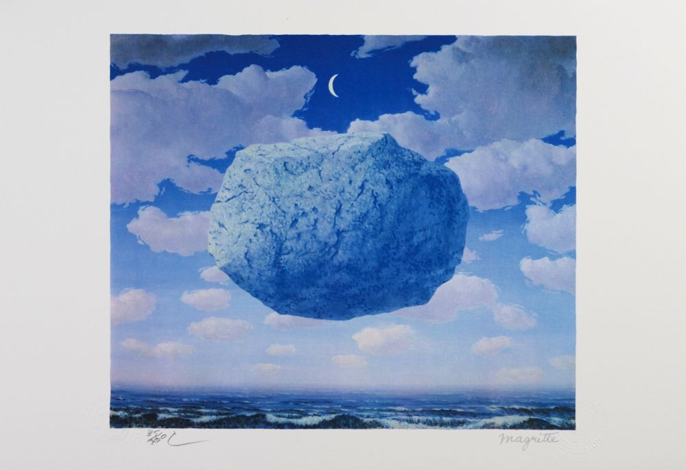 Lithographie Magritte - La Fleche de Zenon