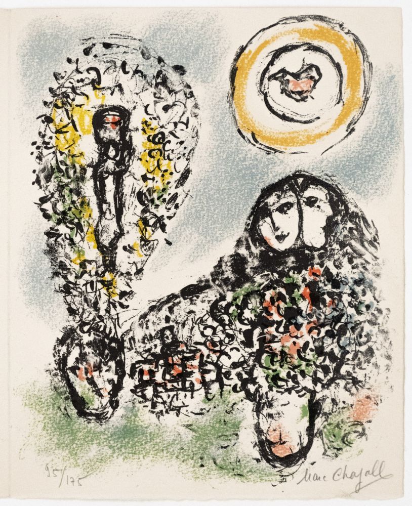 Lithographie Chagall - La mise en mots