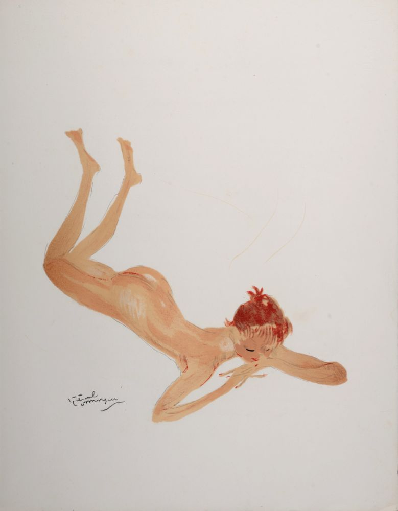 Lithographie Domergue - La Parisienne : Sabine, 1956