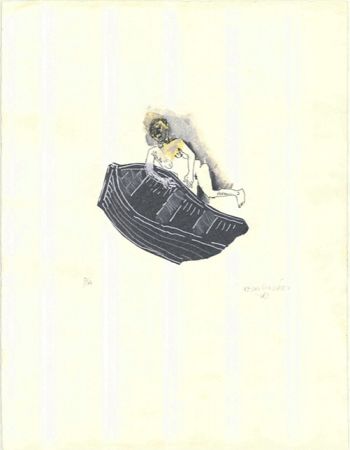 Lithographie González - La patera / The Raft
