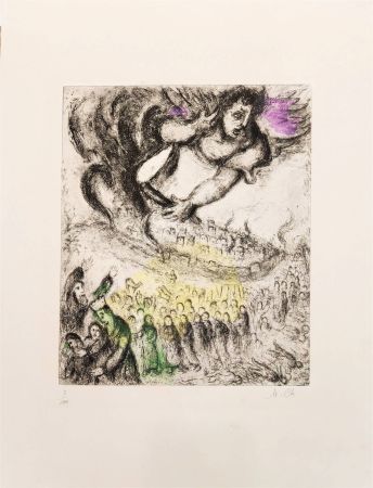 Eau-Forte Chagall - La prise de Jérusalem