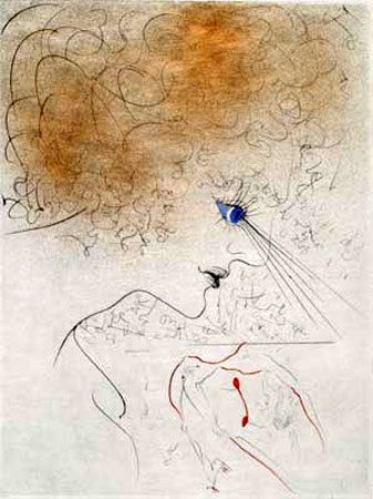 Gravure Dali - La Tete (The Head)