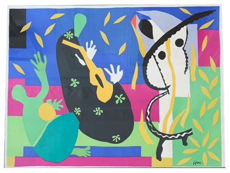 Lithographie Matisse - LA TRISTESSE DU ROI. Lithographie (tirage original de 1952)
