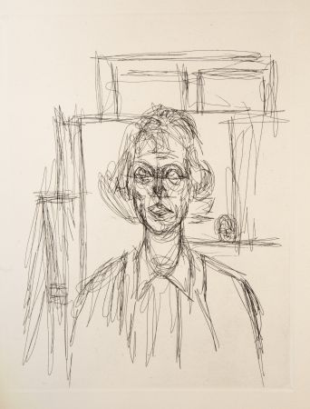 Gravure Giacometti - L'Atelier et Annette II