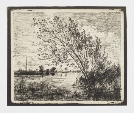 Aucune Technique Daubigny - Le bouquet d'aunes (The bunch of alders)