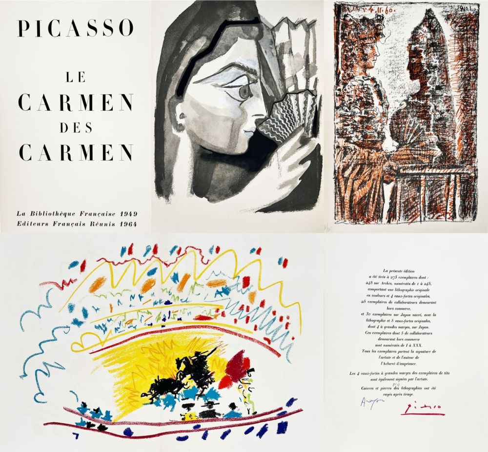 Livre Illustré Picasso - Le Carmen des Carmen