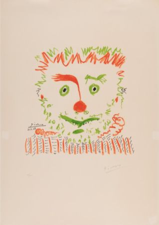 Lithographie Picasso - Le Clown