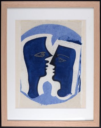 Aucune Technique Braque - Le Couple, 1963 - Framed