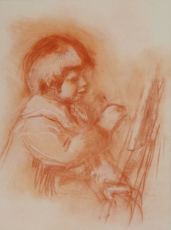 Lithographie Renoir - Le jeune artiste