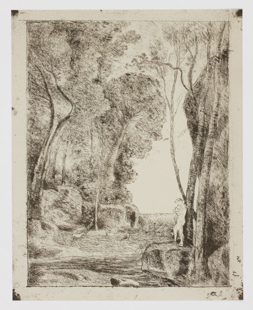 Aucune Technique Corot - Le Petit Berger – 1re planche (The Little Shepherd – 1st plate)