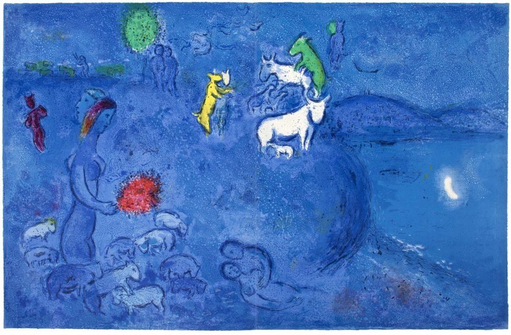 Lithographie Chagall - LE PRINTEMPS (Daphnis et Chloé - 1961)