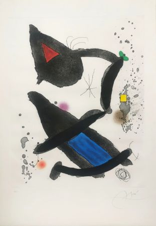 Eau-Forte Et Aquatinte Miró - Le Roi David 