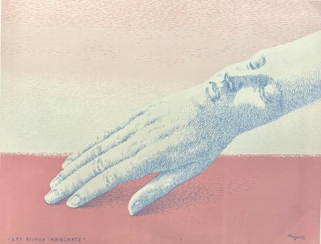 Lithographie Magritte - Les bijoux indiscrets 