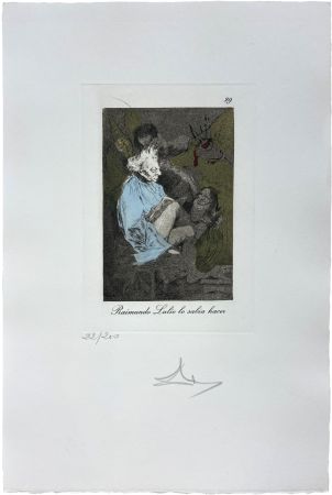 Gravure Dali - Les Caprices de Goya de Dalí