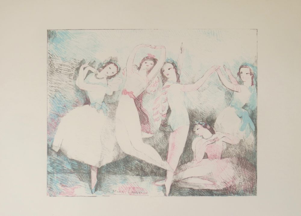 Lithographie Laurencin - Les fetes de la danse