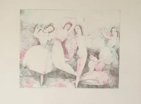 Lithographie Laurencin - Les fetes de la danse