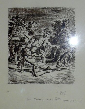 Lithographie Balthus - Les hauts de hurlevent