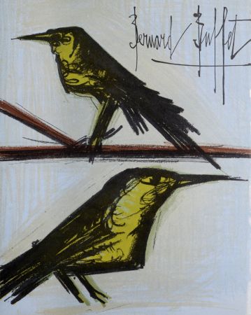 Lithographie Buffet - Les Oiseaux, 1967.