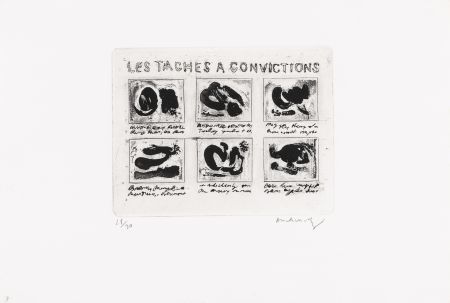 Eau-Forte Alechinsky - Les taches à convictions