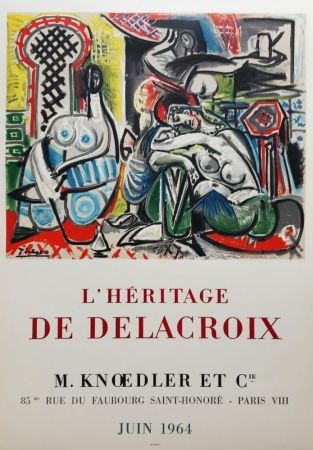 Affiche Picasso - L'héritage de Delacroix