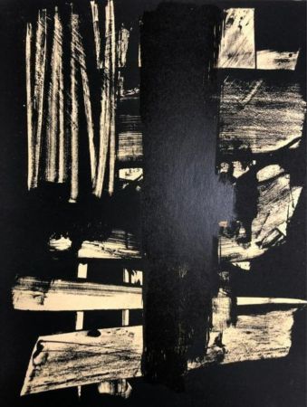 Lithographie Soulages - Lithographie N°9