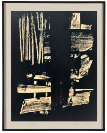 Lithographie Soulages - Lithographie N°9, 1959