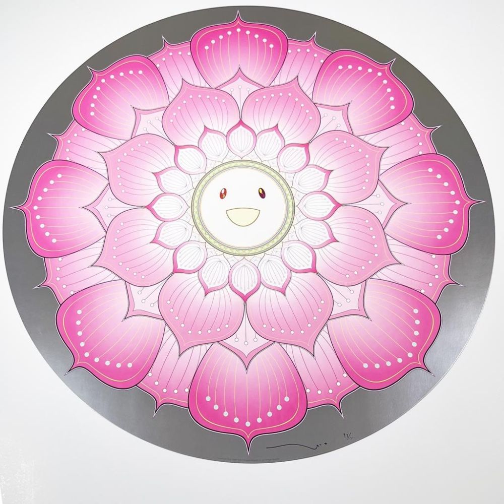 Lithographie Murakami - Lotus Flower (Pink)