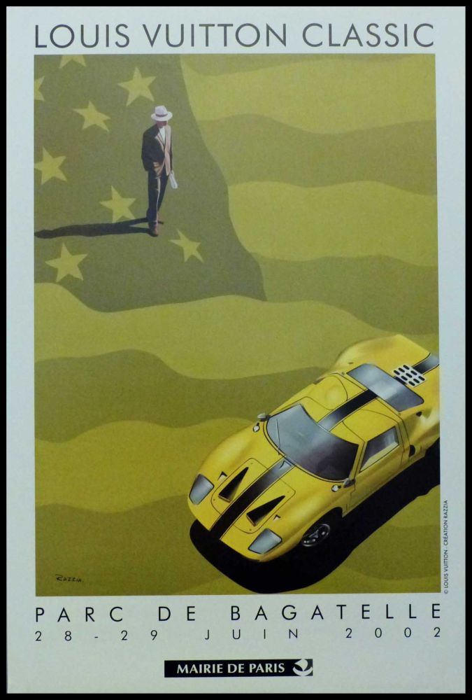 Razzia (Gérard Courbouleix–Dénériaz) - Automobiles Classiques avec Louis  Vuitton, Parc de Bagatelle Vintage Poster at 1stDibs