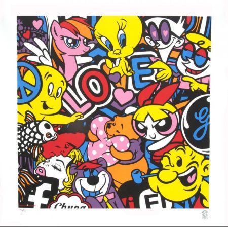 Lithographie Speedy Graphito - Love