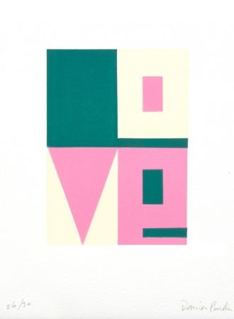 Gravure Sur Bois Poulain - Love