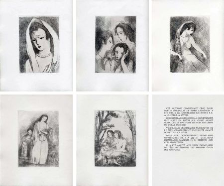 Livre Illustré Laurencin - Marcel Arland. ANTARES. 5 gravures avec double suite (1944).